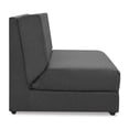 thumbnail image 2 of Sofa Cama Individual Compacto Tela Suede Color Gris, 2 of 4