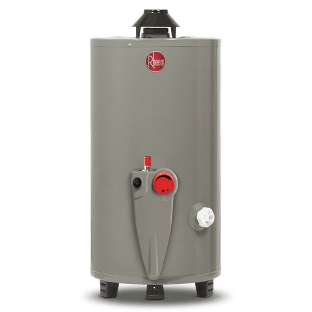 Calentador de Agua de Depósito 49 Litros a Gas Natural Rheem 1.5 Servicios 1er Mantenimiento incluido gris 33