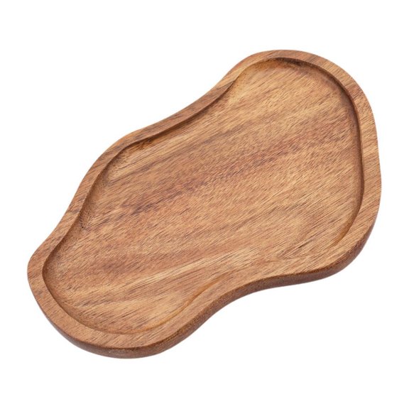 Bandeja de madera de acacia para servir comida de cocina, tabla de quesos, decoración del hogar, fiesta, estilo rústico. Estilo a
