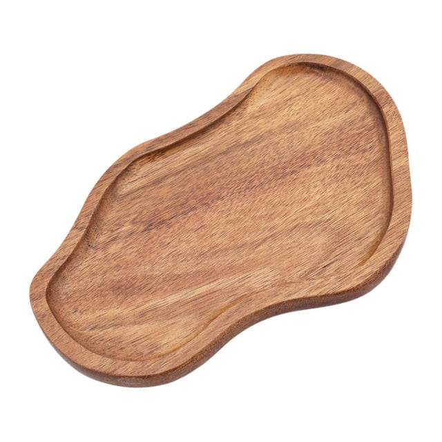 Bandeja de madera de acacia para servir comida de cocina, tabla de quesos, decoración del hogar, fiesta, estilo rústico. Estilo a