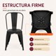 thumbnail image 5 of Silla Tolix Metal Acero Galvanizado Comedor Apilable 180 Kg, 5 of 9