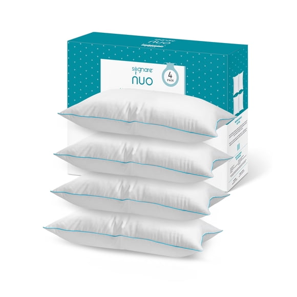 Almohada Sognare Nuo 4 Pack Tamaño King Size Relleno Semi Firme hipoalergénica