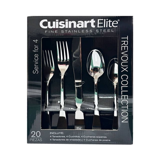 Juego de Cubiertos Cuisinart Acero Inoxidable 20 Piezas