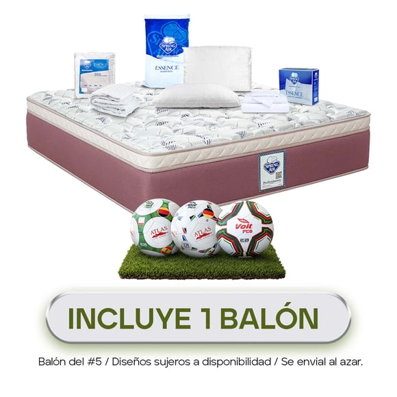 Colchón King Size Freeman Spring Air + Almohadas + Juego de Sabanas + Protector de Colchón