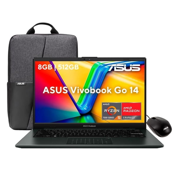 Laptop Asus Vivobook Go E1404FA-NK341W AMD Ryzen 5 7th 8GB 512GB Negro