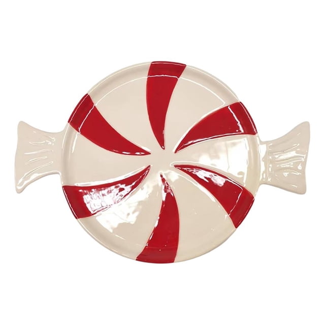 Organizador de Joyería Prichos Cerámica, dulce, Navideño, 1.5 cm x 16 cm x 23 cm, Rojo, 1 Pieza