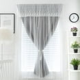 thumbnail image 1 of Embroidered Sheer Curtains - Light Filtering Opaque Phantom Mesh White Window Screen For Living Room Bedroom, 1 of 6