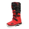 thumbnail image 1 of Botas de Moto Todo Clima: Confort Total & Aventura Sin Límites! Impermeables Viaje & Off-Road - Hombres y Mujeres,rojo-41, 1 of 25