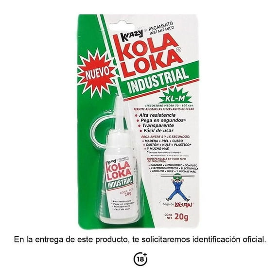 Pegamento Instantáneo Kola Loka Industrial 20 g