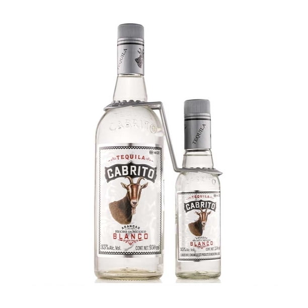 Tequila Cabrito Blanco 950 ml más Cabrito blanco 250 ml