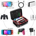 thumbnail image 2 of Compatible con Nintendo Switch Estuche de viaje OLED Kit de accesorios 6 en 1 con protector de pantalla y bolsa de almacenamiento portátil, 2 of 5