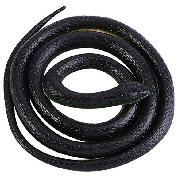 Serpientes de Plástico Realistas de Goma de 130 cm para Halloween y Accesorios de Jardín