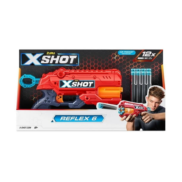 Lanzador X-Shot Reflex 6 con 12 Dardos
