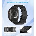 thumbnail image 4 of Correa de reloj MoKo Ocean Band compatible con Apple Watch Ultra 2, 4 of 9