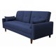 thumbnail image 3 of Sofá Cama Reclinable El Bazar Store Cancún Lino Azul Marino Brazos Separados Respaldo Abatible, 3 of 7