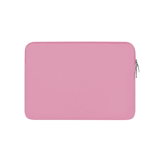 xihbxyly funda para portátil, funda protectora de neopreno suave morado, vista frontal centrada de funda rectangular para laptop de 14 pulgadas con esquinas redondeadas y cremallera lateral visible; textura lisa de neopreno y silueta delgada estilo viaje de negocios, adecuada también para guardar documentos o una tableta.