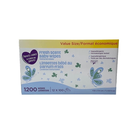 Toallitas humedas Parent´s Choice Aroma Fresh Scent 1200 toallitas
