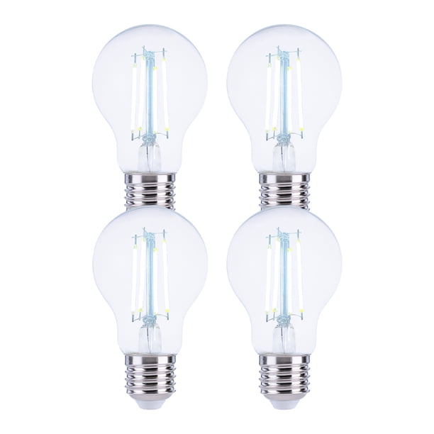 Paquete 4 Focos Filamento LED 6 W Luz de Día Tecnolite 6DA19LEDF65VC904P