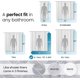 thumbnail image 2 of LiBa Forro para Cortina de Ducha de Baño PEVA 8G, 72x84, Esmerilado, Gran Resistencia, Impermeable, Resistente Al Moho y Hongos, Tela Pesada No Tóxica, 2 of 9