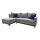 thumbnail image 3 of Sala Esquinera Paris Gris, Salvanto, Base De Madera De Pino Color Nogal, 230X150 cm, 3 of 12