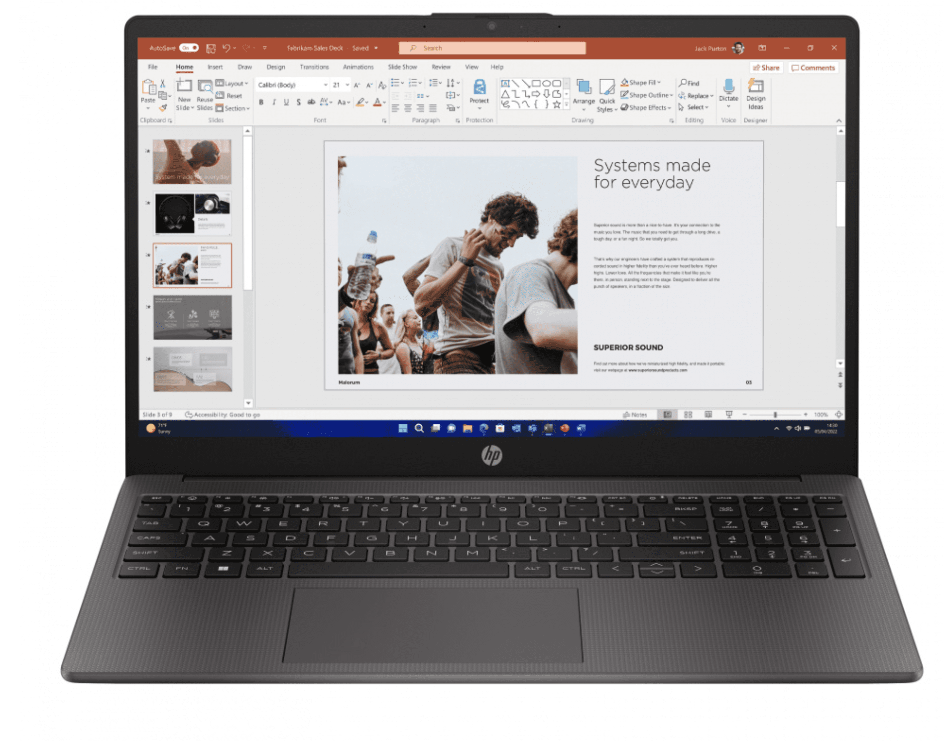 Laptop HP 250 G10 15.6" | Intel® Core™ i3-N305 | 8GB RAM | 512GB SSD | Windows 11 Home | Color Plateado Ceniza Oscuro Teclado Español.