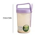 thumbnail image 3 of Vaso portátil para desayuno de avena con cuchara | Bandeja de hielo desmontable para almacenar en frío | Tapa a prueba de fugas, 3 of 6