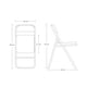 thumbnail image 2 of Silla plegable acojinada ilios innova blanca, 2 of 2
