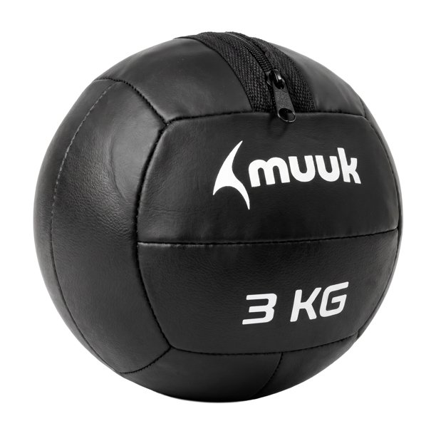 Balón Medicinal de 3 kg Negro Muuk Fitness