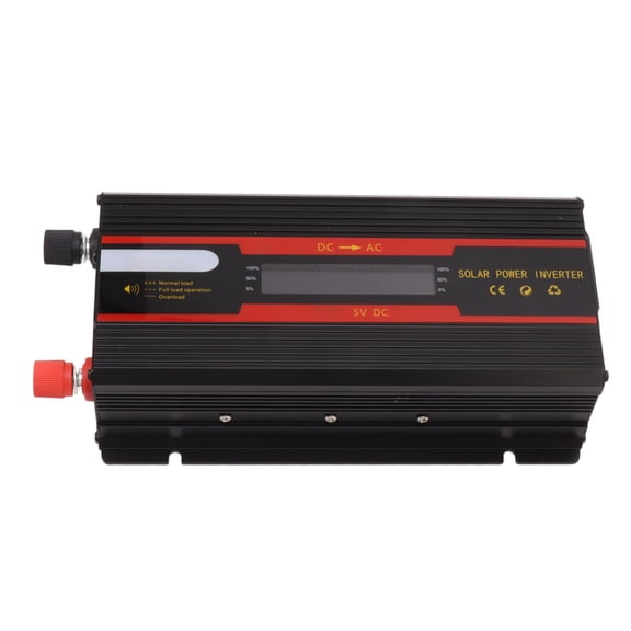 Inversor de corriente de 1000W Inversor de energía solar para automóvil de doble voltaje universal 12V 24V-220V con pantalla LCD