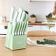 thumbnail image 3 of Juego de Cuchillos de Cocina hecef de 15 Piezas con Recubrimiento Antiadherente - Verde, 3 of 10