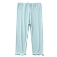 thumbnail image 2 of Leggings lisos de colores pastel para niñas pequeñas, pantalones ajustados suaves y elásticos para uso diario y juegos al aire libre, multicolor, 1 paquete, 2T-8T, 2 of 5