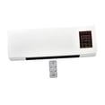 thumbnail image 3 of Calentador de pared pequeño, calentador eléctrico para espacios, temperatura ajustable, cómodo, espacio de calentamiento rápido de 2000W para oficina Blanco sólido, 3 of 9