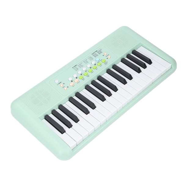 32 Piano De Teclado Electrónico Clave, 16 Tonos 10 Ritmos 6 Percusion Vibrato Sosteniendo Efectos De Sonido De Eco Con Altavoces Duales Micrófonos Para Principiantes Práctica De