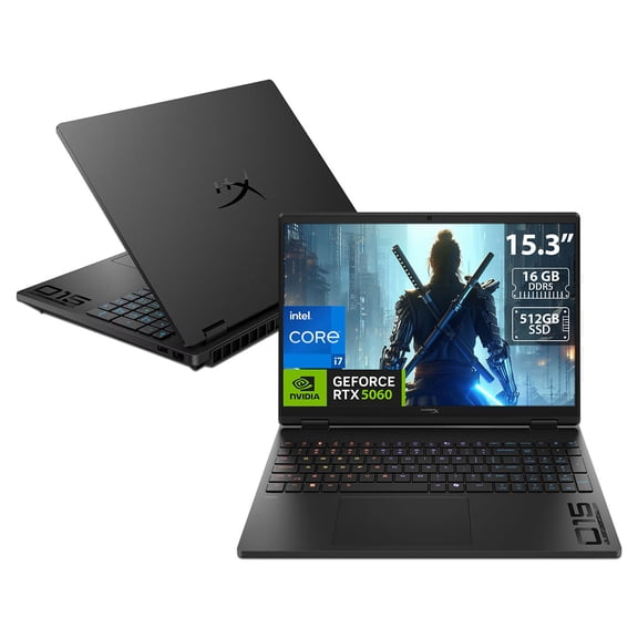 Laptop Gamer HP HyperX OMEN: Core i7, RAM 16GB DDR5, SSD de 512GB, Pantalla de 15.3",  GeForce RTX 5060