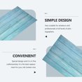 DINHEAROM Decorative Photo Background Paper Blue Durable Wood-Grain ...