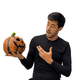 thumbnail image 2 of Adorno Calabaza Halloween Sonrisa Terror Decoración Luz LED, 2 of 3