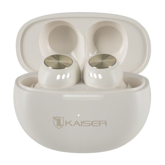 Audífonos Bluetooth Kaiser KTL-5004IV con Control Touch 16 horas Beige