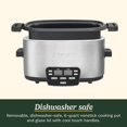 thumbnail image 5 of Cuisinart 3-In-1 Cook Central® Multiolla, olla de cocimiento lento, olla de vapor, Plateado, 5,67L, 1, 5 of 5