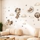 thumbnail image 5 of Calcomanías de pared de oso de peluche, diseño de oso de dibujos animados, globos de aire, estrella,, 5 of 7
