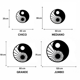 thumbnail image 4 of Cuadro Decorativo de Metal con Diseño yin yang Grande, 4 of 4