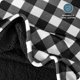 thumbnail image 4 of Bare Home Manta de Cama de Felpa Sherpa Mullida y Suave, Reversible, Liviana, Tamaño King, Cuadros Escoceses, Blanco y Negro, 4 of 4