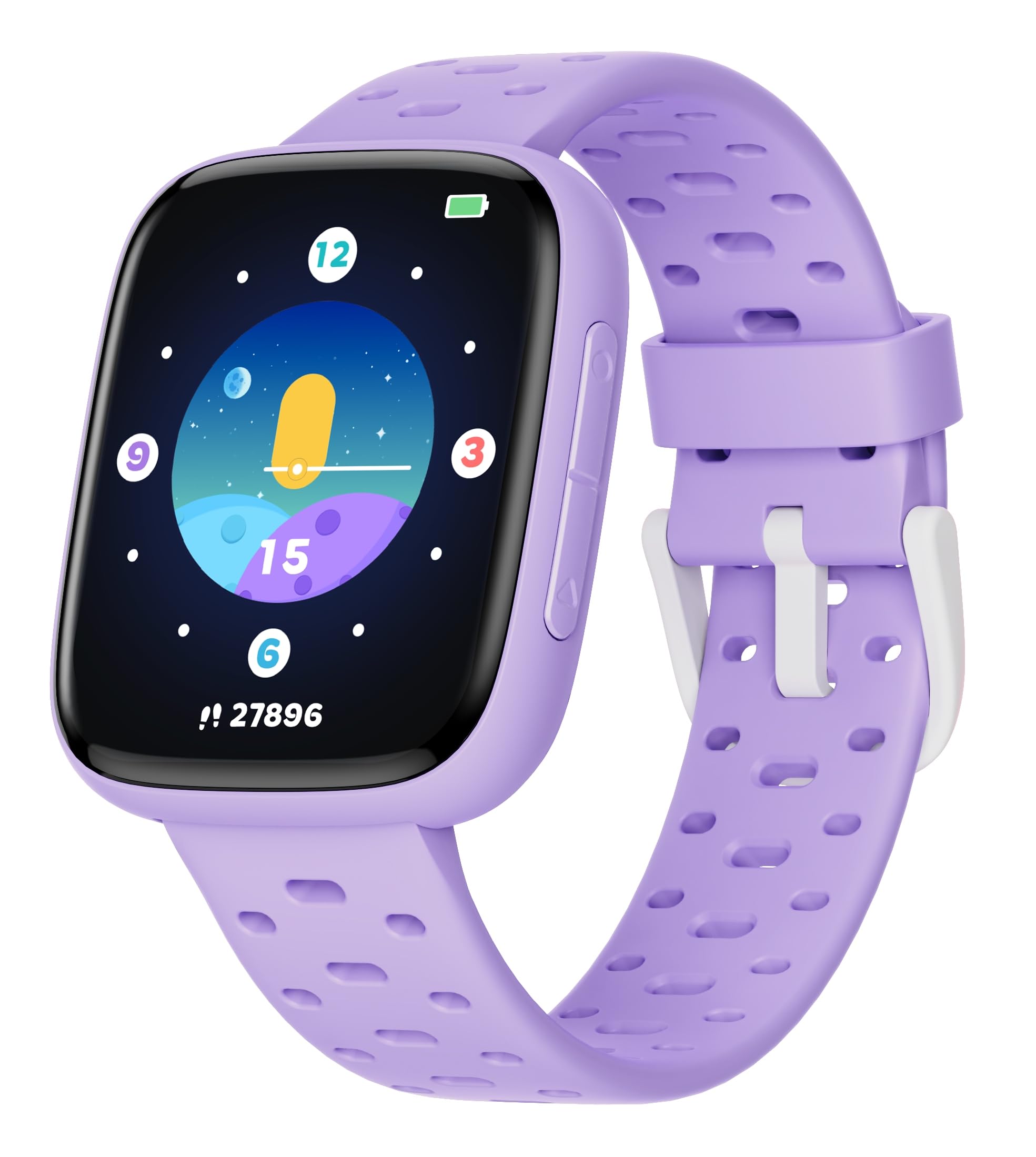 Reloj inteligente TICTIKY para niños, sin necesidad de teléfono ni aplicación, con pantalla AMOLED de 1.83", monitor de actividad física y podómetro, monitor de ritmo cardíaco y sueño, resistente al a
