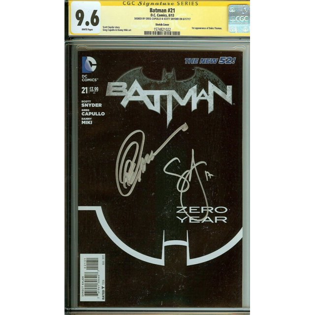 Batman el Nuevo 52 #21 1:100 Firmado Snyder Capullo CGC 9.6