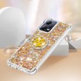 thumbnail image 5 of Funda para Xiaomi POCO X5 5G con Brillo Líquido Flotante, Purpurina, Parachoques y Anillo Giratorio Soporte, 5 of 5