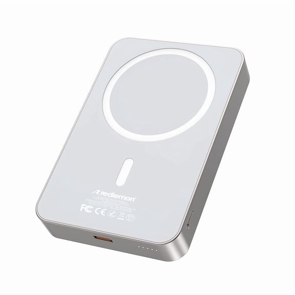 Power Bank Inalámbrico Magnético de 10,000 mAh Carga Rápida Redlemon