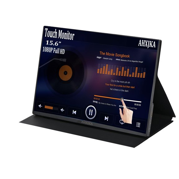 Monitor portátil de viaje con pantalla táctil AHXJKA 15.6" 1080P