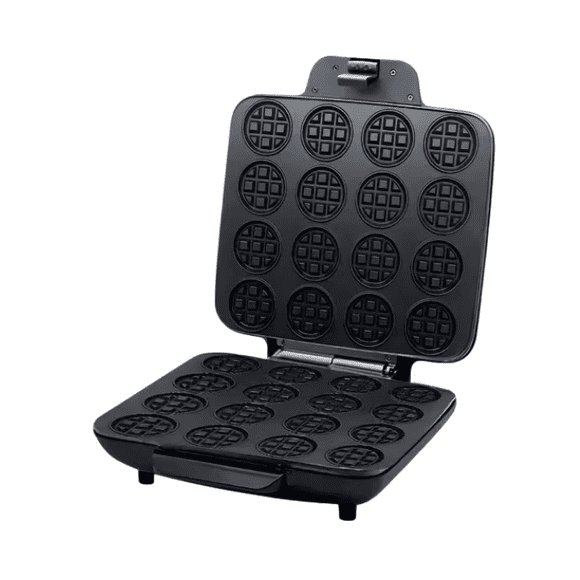 Máquina De Waffles 16 Piezas Modelo Negro