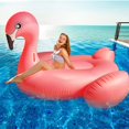 thumbnail image 1 of Pool Float TURNMEON 102 con forma de flamenco gigante inflable para 2 a 4 personas, 1 of 5