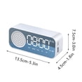 thumbnail image 2 of Reloj despertador con altavoz Bluetooth, Pantalla LED de Espejo Portátil, Reloj despertador inteligente con Bluetooth para Dormitorio/Oficina, 2 of 2