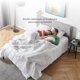 thumbnail image 4 of Box base cama Matrimonial Nooz con Cabecera Capitonada Prime Color Gris, 4 of 6